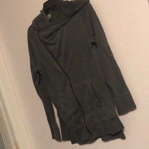 H&M nwot distressed zip up hoodie!